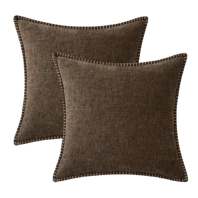 MIULEE Pack of 2 Couch Throw Pillow Covers 20x20 Inch