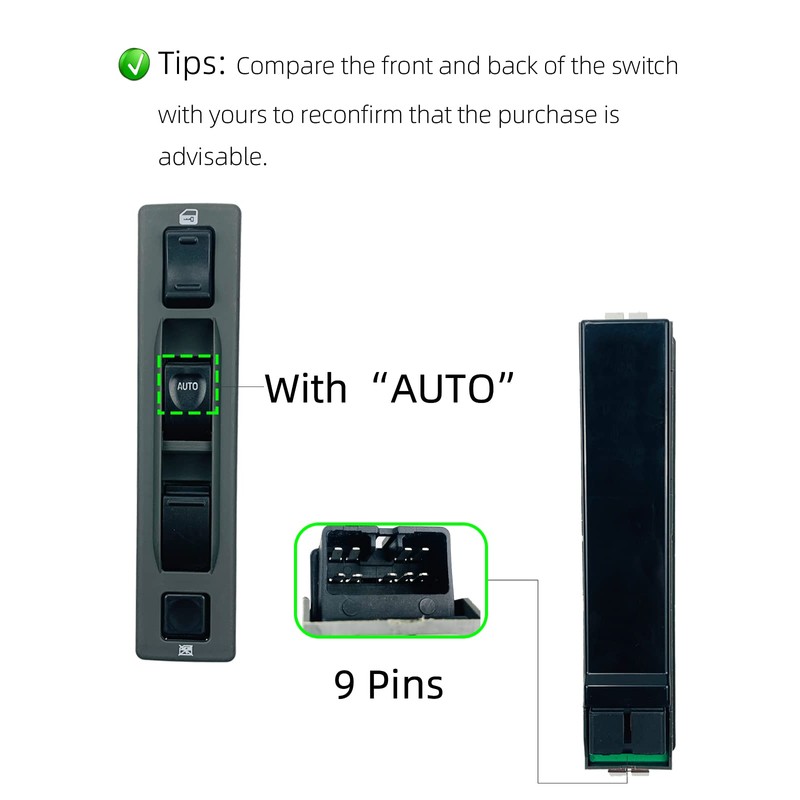 ORIGINSUN 37990-56B00 Window Master Switch for Suzuki Sidekick for Geo
