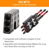 Upgrade Magnetic Bit Holder with 6 Magnetic Holes for Secure