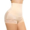 Werkiss Women's Shapewear Tummy Control Underpants High Waist Lace Bodice