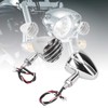 Kuuleyn 1 Pair Chrome Universal Motorcycle Turn Signal Indicators Turn