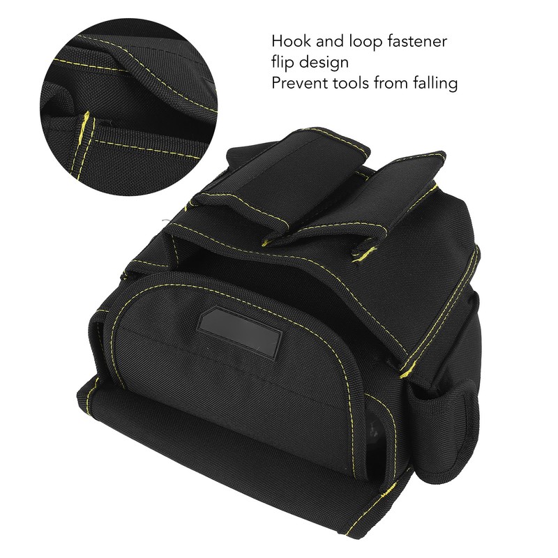 Tool Waist Bag Thickened Hard Wearing Multi Pockets Polyester EVA