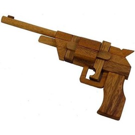 Pistol Kumiki 3D Brain Teaser Wooden Puzzle