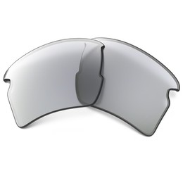 Oakley Original Flak 2.0 XL OO9188 ALK Clear to Black Iridium Photochromic REPLACEMENT Lenses + BUNDLE with Designer iWear Care Kit