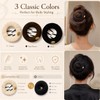 3 Pcs Flat Hair Clips for Women, Soft Non-irritating Round