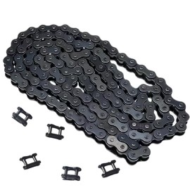 420 Drive Chain 102/120/132 Links Heavy Duty + 420 Chain Master Link (5PCS) (420 Chain 102 Link)