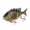Segmented Fishing Lure Hard 6 Sections with High Carbon Treble