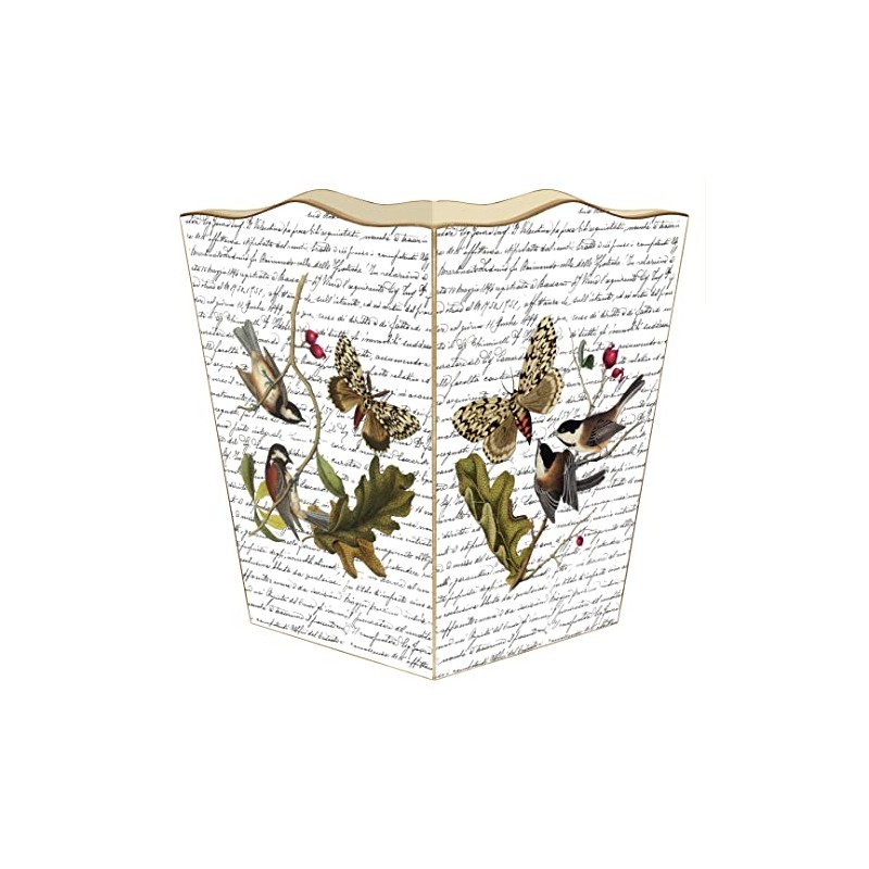 Marye-Kelley, Birds & Butterflies on Writing Tissue Box Cover Paper