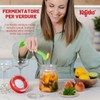 Kefirko Fermentatore per verdure, 900 ml, per fermentare frutta, verdura,
