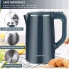 Cooktron Water Kettle 1.7L/57.5OZ Electric Kettle, Easy to Clean Kettle,