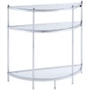 Convenience Concepts Royal Crest Entryway Table, Chrome / Glass