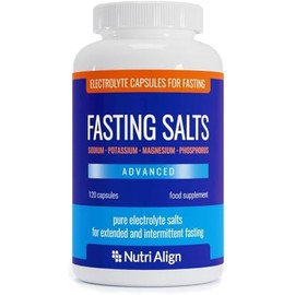 Fasting Salts Capsules Pure Electrolytes for Fasting. Sodium, Potassium, Magnesium, Phosphorus. Fasting Electrolytes Supplement from Nutri-Align...   