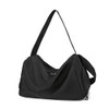 Gym Bag for Women and Men, Black Travel Duffel Bags,