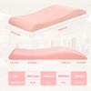 LukyHonie Lash Bed Foam Topper, Ergonomic Curvy Eyelash Mattress Topper