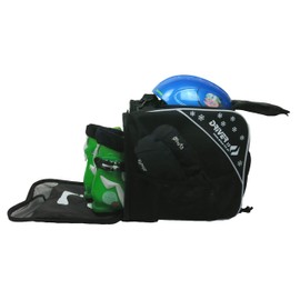 Driver13 Children's Ski Boot Bag, Designed in Germany and Proven for Many Years (Black)