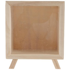 Garneck Wooden Piggy Bank, Creative Adults Piggy Bank Unbreakable Wood Money Bank Cute Coin Bank Creative Saving Bank for Home