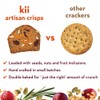 Kii Naturals Artisan Crisps, Healthy Snack Crackers for Cheese, Meats,