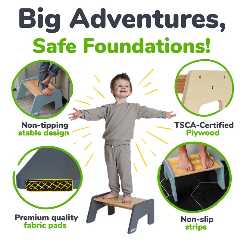 One Step Stool for Kids, Ideal for Potty Training and