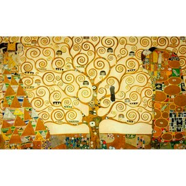 CafePress Gustav Klimt Tree of Life 3'X5' Area Rug Decorative Area Rug, Fabric Throw Rug