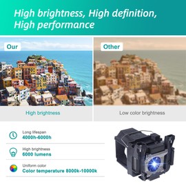 Original V13h010l89 Projector Lamp For Epson Elplp89 Powerlite Home Cinema 5040ub 5040ube 5050ub 5050ube 4010 4000 Pro Cinema 4050 Pro Cinema 6040ub Pro Cinema 6050ub Replacement Projector Bulb