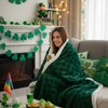 Mindsoft St. Patrick's Day Sherpa Blanket 50 x 60 Inch,