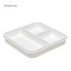 Goodful Reusable Lunch Container with 3 Compartments, BPA-Free, Leak-Proof Lid,