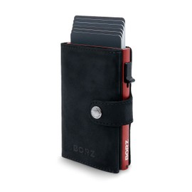 Borzoi Prime® Maxus Mini Wallet for Men and Women - Slim Credit Card Holder Wallet - RFID Protection - Premium Purse