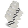 HILLSTEP Men's Ankle Striped Socks Set, Cotton Blend, Antibacterial, Odor