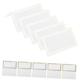 MAGICLULU 50pcs Gold Foil Frame Place Cards Elegant Name Cards for Weddings Birthdays Events for Table Setting Easy Writing