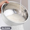 Rice Washer Strainer Bowl, Stainless Steel Quinoa Washing Bowl With