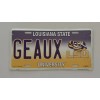 Smart Blonde Louisiana State GEAUX LSU Metal Aluminum License Plate