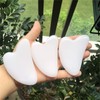 Ladeukoi White Jade Crystal Stone Gua Sha Massage Tool for