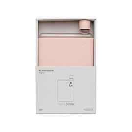 memobottle A5 (Pale Coral) Bundle - 25oz (750ml) - Bottle, silicone sleeve & lid |Slim Water Bottle for Bags, Beside Books & Laptops | BPA Free Tritan | Modern & Minimalist