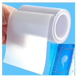 Birllaid Inflatable Patch Repair Kit Waterproof Heavy Duty, Clear TPU Repair Tape for Bounce House, Tent, Canvas, Canopy, Pool Floats, Swimming Ring