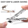 Slanted Toe Nail Clippers for Thick Nails, Large Toenail Clippers