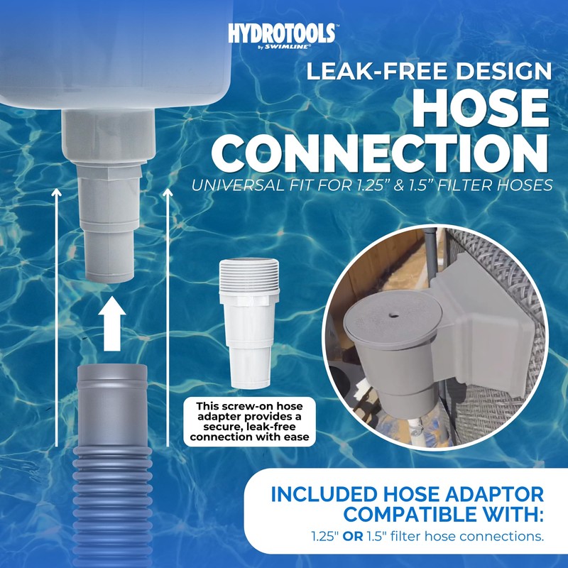 SWIMLINE HYDROTOOLS GREY Standard Wide Mouth Above Ground Pool Skimmer