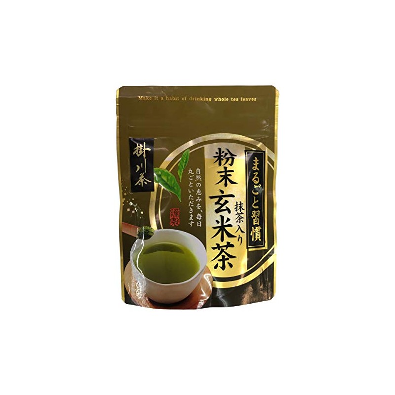 Kakegawa Tea Powdered Brown Rice Tea with Matcha, 1.8 oz