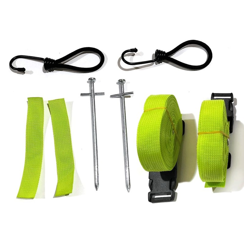 VHEUHZ Green Storm Straps Awning Tie Down Kit Caravan Motorhome