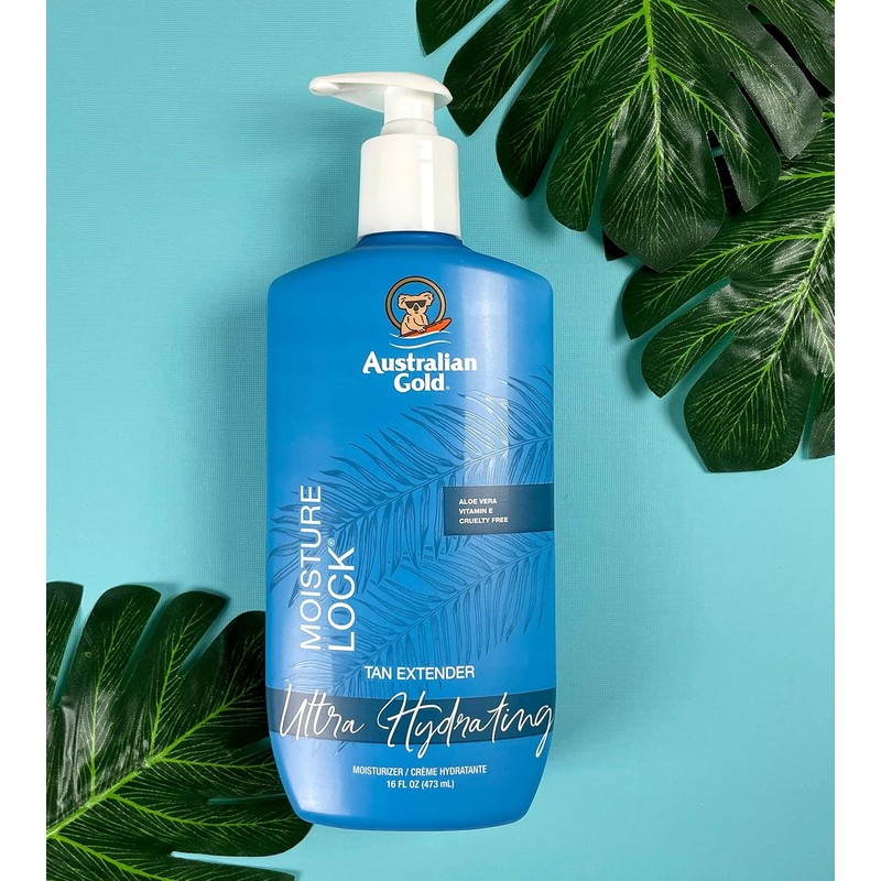 Moisture Lock Tan Extender Moisturizer – 16 oz Aloe &