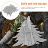 4PCS Christmas Tree Cutlery Holder Felt Christmas Tableware Holders Forks