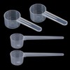 Set of 4 Measuring Spoons, Dosing Spoons Transparent with Scale