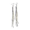 Weavish Long Beaded Dangle Earrings – Boho Native Handmade Seed