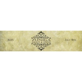 Design That Sign 100 Vintage Last Name Wedding Birthday Party Water Bottle Labels 8"x2"