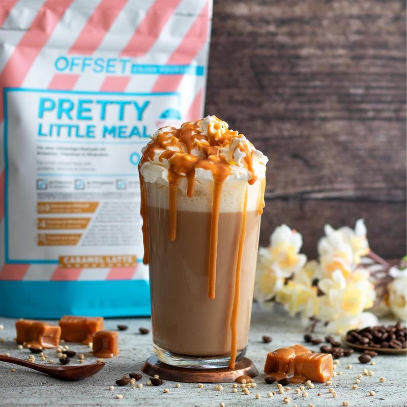 Pretty Little Meal Caramel Latte von OFFSET Nutrition, leckerer Milchshake