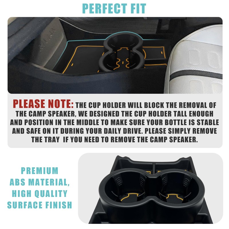 BestEvMod Upgraded V3 Armrest Storage Box and Cup Holder Lower