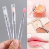 GAB Belleza Brocha Silicón Con Tapa Sombra Glitter Portátil (3