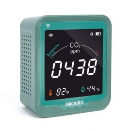 Inkbirdplus WiFi Indoor Air Quality Monitor CO2 Detector Accurate NDIR Sensor Logger Home CF