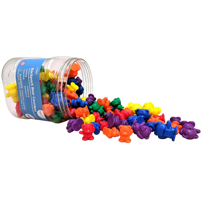 edxeducation Backpack Bear Counters - Set of 96