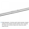 sourcing map Rail Pipe Fitting 2-Way 100mm Length 202 Stainless