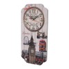 Wall Clock, Good Craftsmanship Rectangular Wall Clock European Retro Rectangular